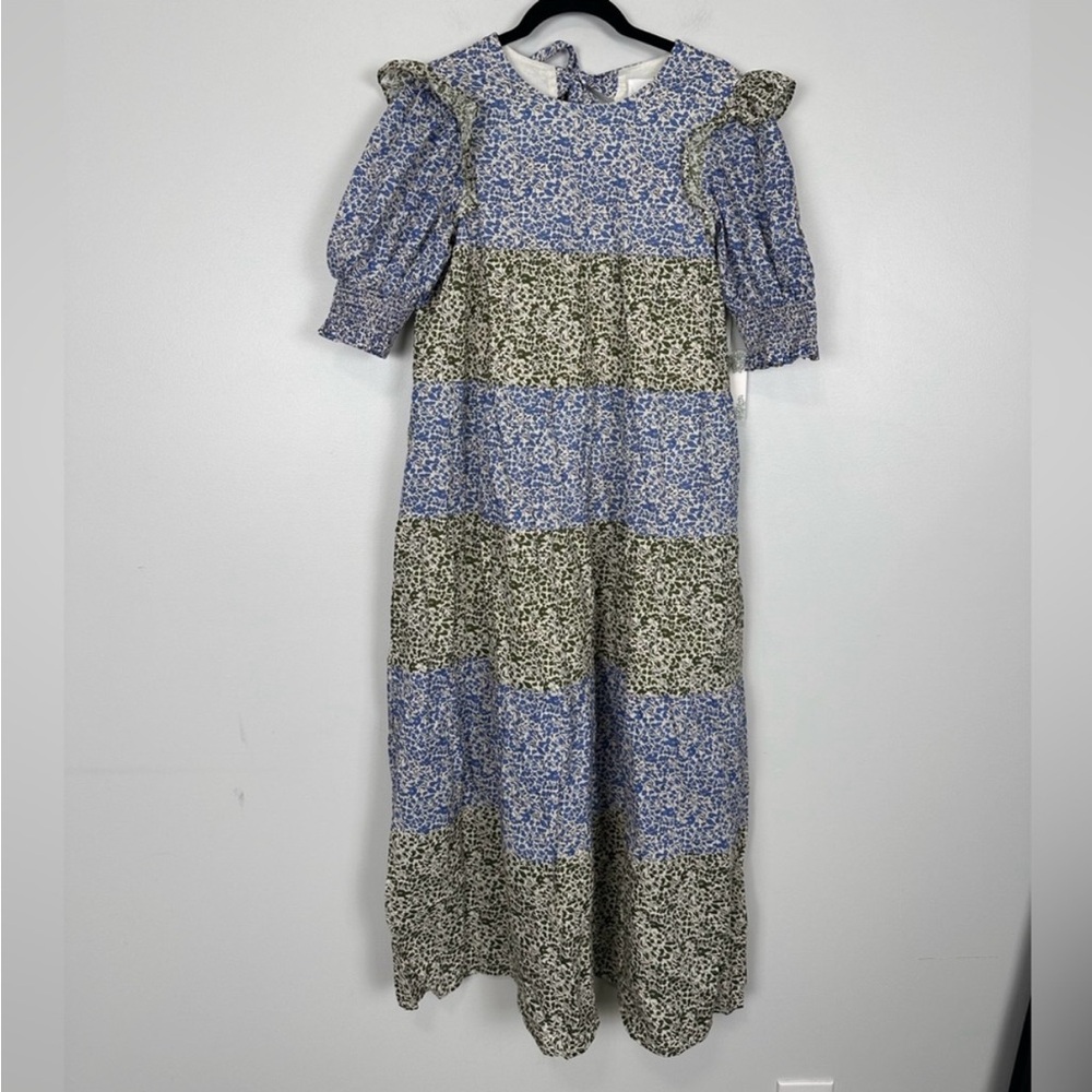 💙HYACINTH HOUSE Green & Blue Floral
Barton Midi Dress M💚 - Picture 10 of 10